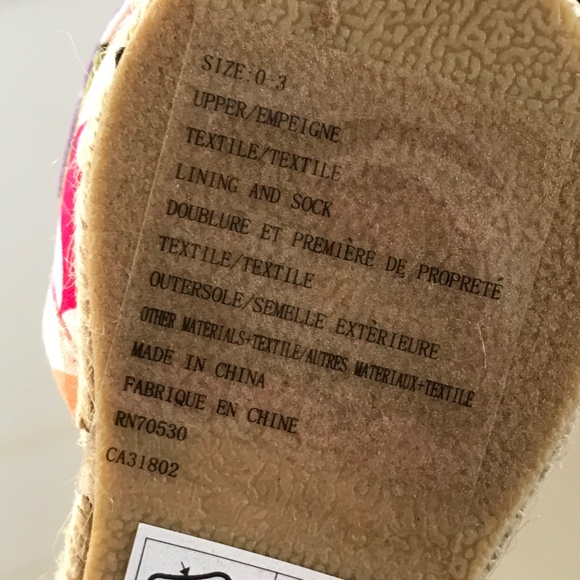 GYMBOREE Baby Shoes NWT Espadrille Sandals Floral Pink Newborn Size 0-3 Gymboree - Picture 11 of 15